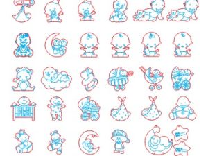 مجموعة تصاميم SVG لقص الليزر: زينة وهدايا أطفال فريدة