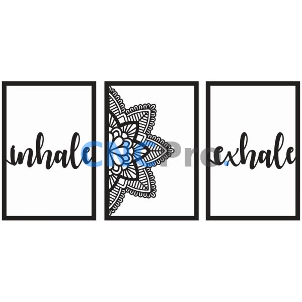 لوحة جدارية لوحة التأمل واليوجا (ماندالا) للقص بالليزر - تصميم فريد (41x41 سم) - Image 2