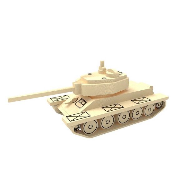 ملف ليزر دبابة T-70 - تصميم قص ليزر ثلاثي الأبعاد للديكور واللعب