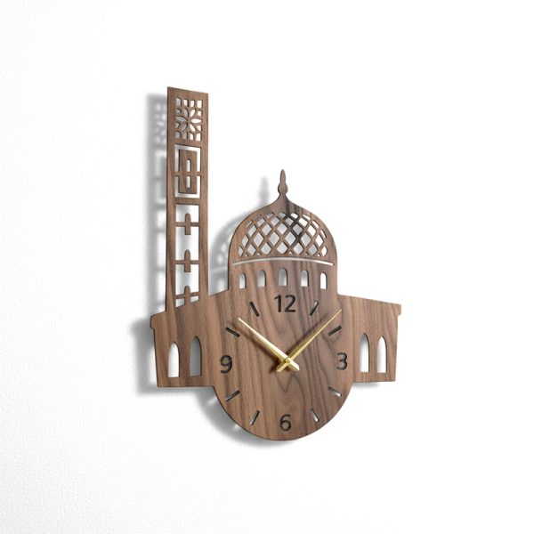 ملف ساعة جدارية بتصميم المسجد الأعظم الجزائر - قص ليزر احترافي - Image 4