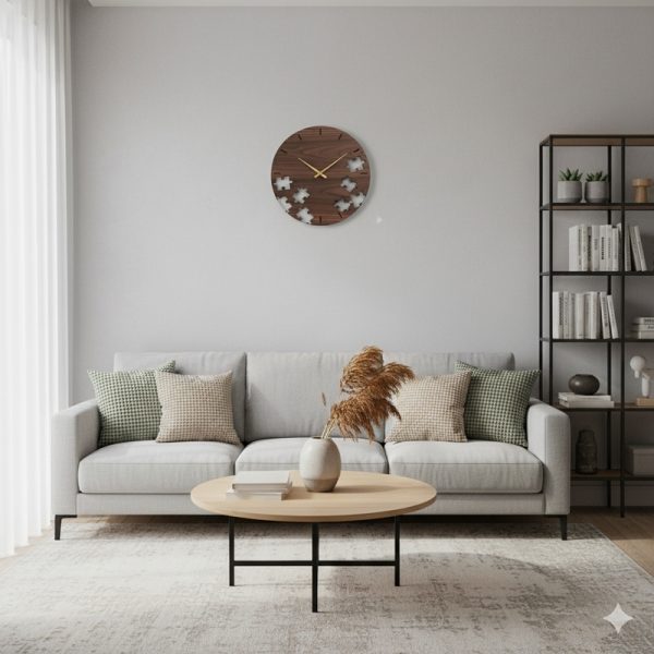 ملف للقص بالليزر لساعة حائط بتصميم بازل فريد - اصنعها بنفسك! - Image 3