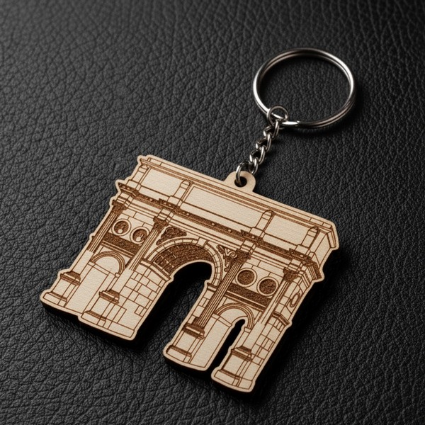 تصميم رقمي لآثار تيمقاد للقص بالليزر - 4 سم (قابل للتعديل)