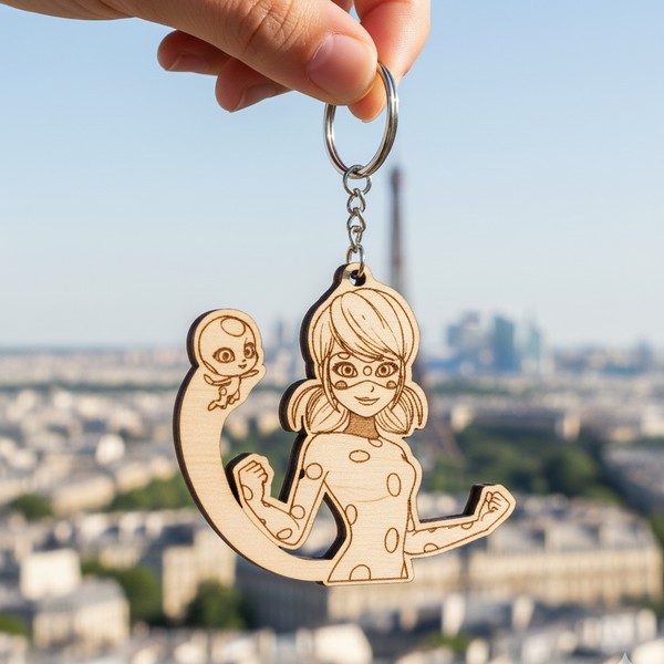 تصميم رقمي لميدالية ميراكيلوس للقص بالليزر - مقاس قابل للتعديل (4-7 سم)