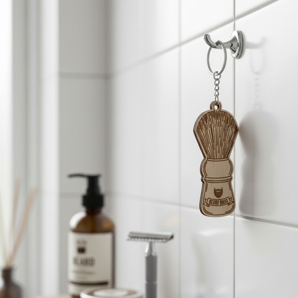 ميدالية مقص حلاقة رقمي للقص بالليزر - تصميم قابل للتعديل 4 سم - هدية مثالية للحلاقين - Image 3