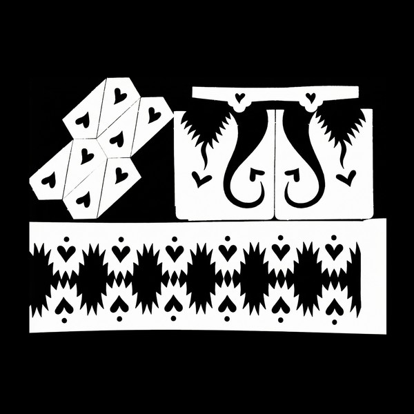 تصميم رقمي لسباردرا حناء: طقم "القلب" (ملف SVG للقص بالليزر)