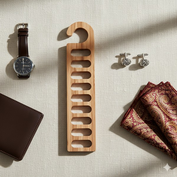 تصميم رقمي لحامل ربطة عنق للقص بالليزر 10