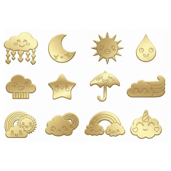 مجموعة تصاميم SVG للقص بالليزر: رسومات طبيعية لطيفة للأطفال ولتزيين الحلويات