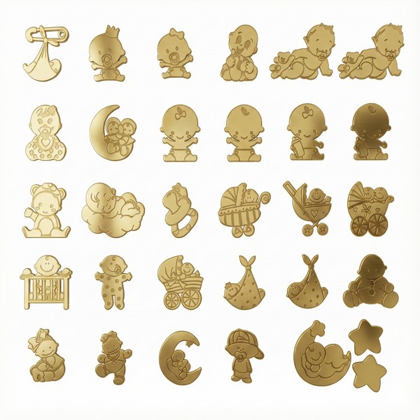 مجموعة تصاميم SVG لقص الليزر: زينة حلويات وهدايا أطفال فريدة