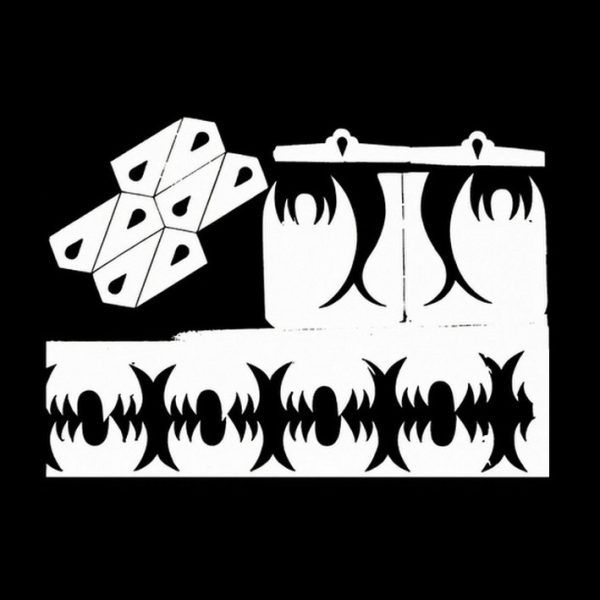 تصميم رقمي لسباردرا حناء: طقم "ترايبال" هندسي (ملف SVG للقص بالليزر)