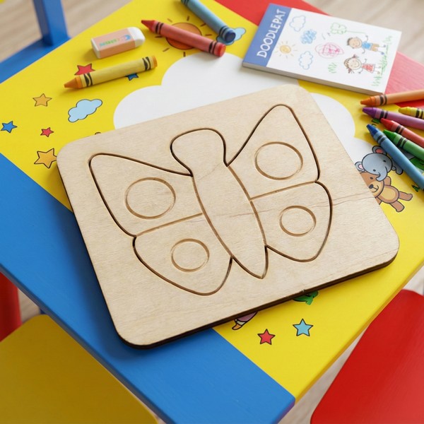 ملف لعبة بازل فراشة أنيقة للقص بالليزر (19x17 سم) - تصميم فريد