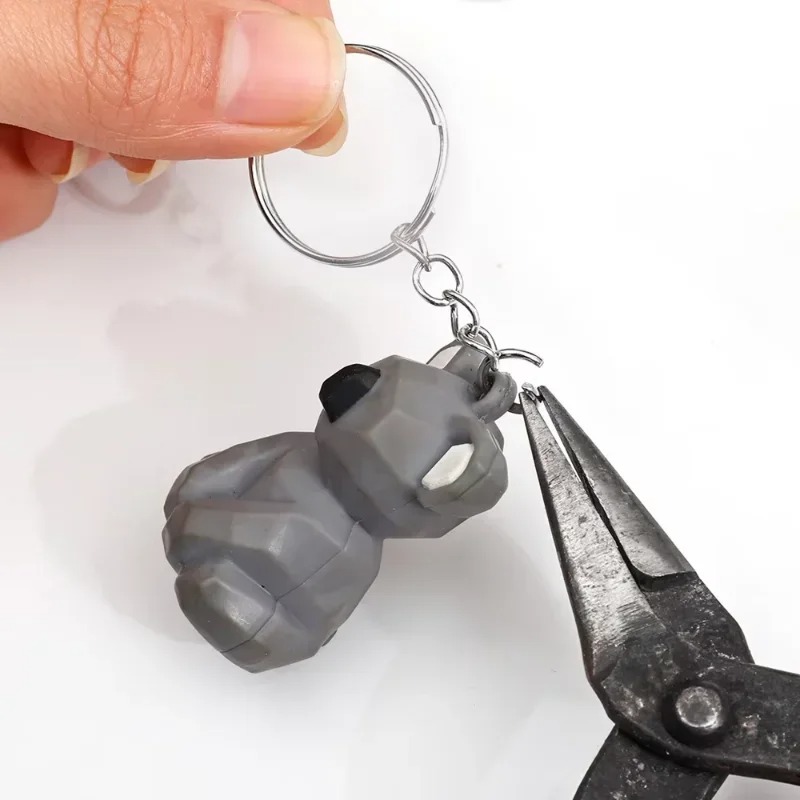 حلقات ميداليات فضية جاهزة مع سلسلة وحلقة وصل - مثالية للحرف اليدوية والمشاريع الإبداعية - الصورة 2