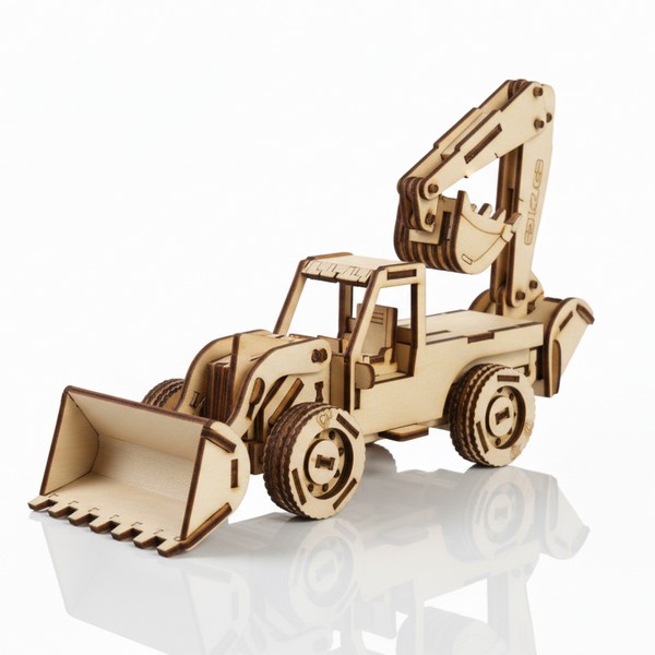 تصميم رقمي لحفار خشبي متكامل بتفاصيل دقيقة للقص بالليزر