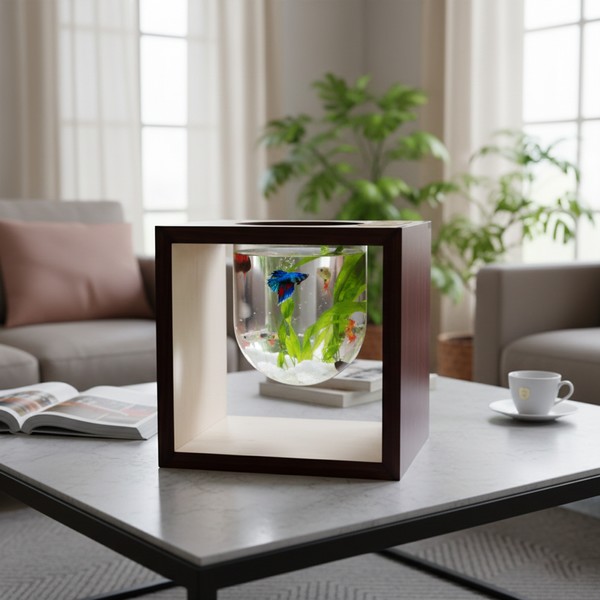 تصميم رقمي لحامل حوض سمك للقص بالليزر