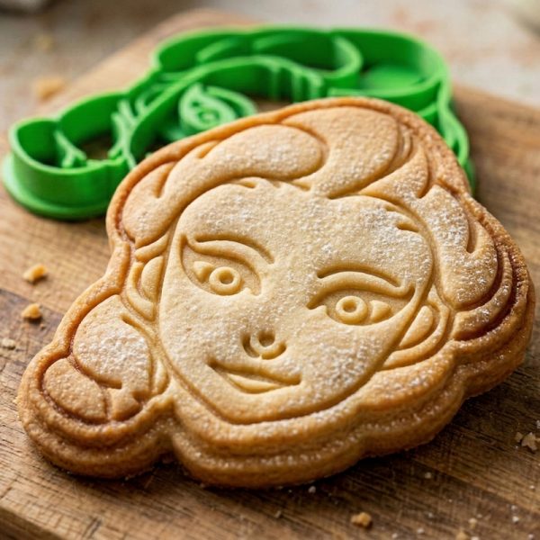 ملف STL لقالب بسكويت وجه إلسا - طباعة ثلاثية الأبعاد FDM - قالب بسكويت ملكة الثلج