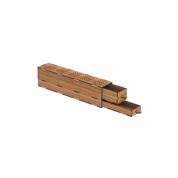 تصميم رقمي صندوق خشبي فاخر محفور بالليزر