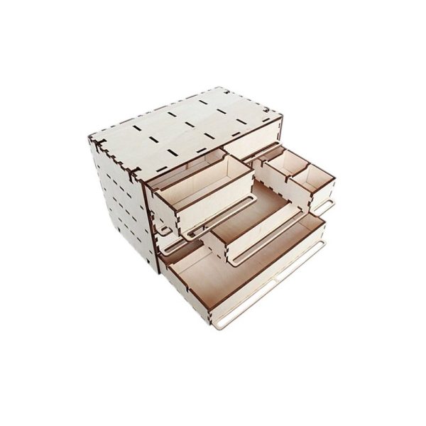 منظم مكتبي خشبي بتصميم أنيق