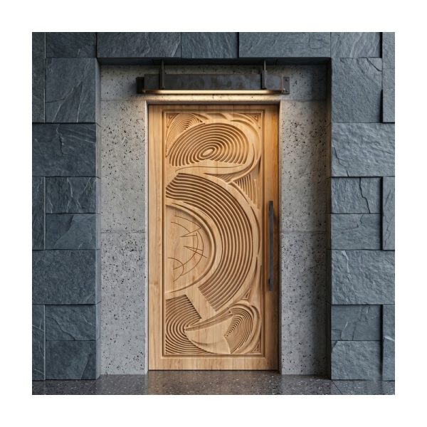 تصميم رقمي منحوتات دائرية هندسية حديثة