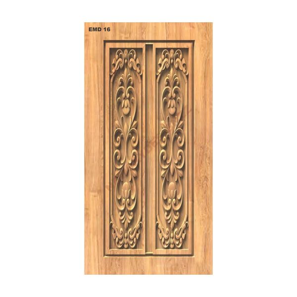 تصميم رقمي زخارف منحوتة على الباب