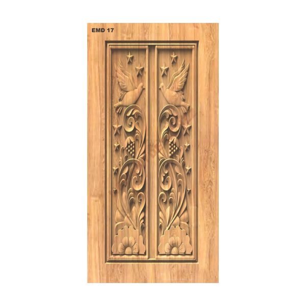 تصميم رقمي حمامة وفروع نباتية متعرجة