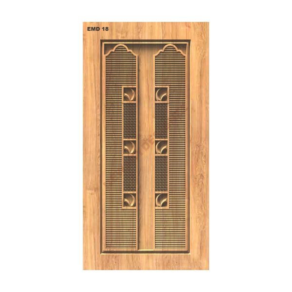 تصميم رقمي نقش باب خشبي فني