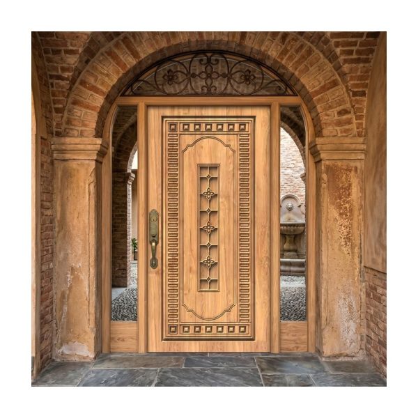 تصميم رقمي باب بزخارف إسلامية هندسية