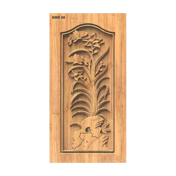 تصميم رقمي نقش زهور وفراشات فاخر