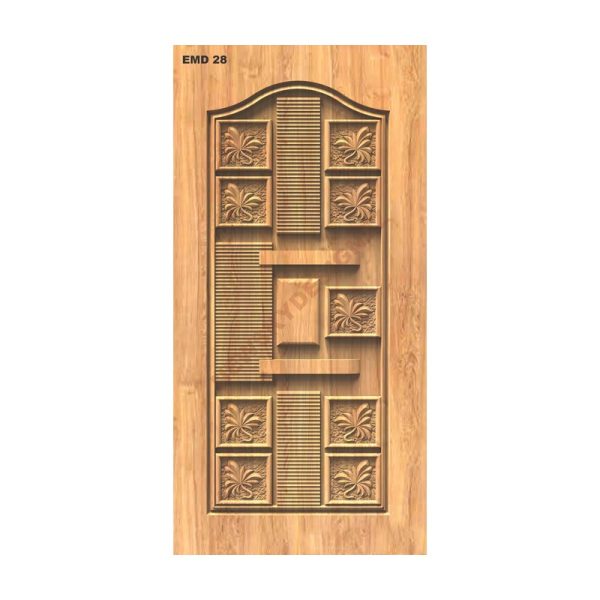 تصميم رقمي نقش باب مودرن بنقوش نباتية