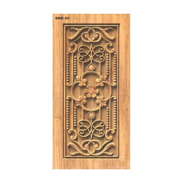 تصميم رقمي نقش باب فخم بنمط إسلامي