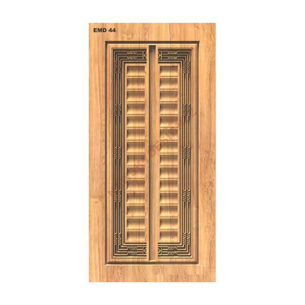 تصميم رقمي باب مزدوج بزخارف هندسية