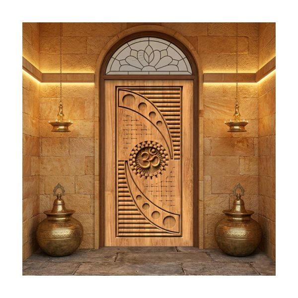 تصميم رقمي نقش باب منحوت 3D