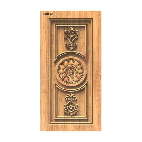 تصميم رقمي باب مزخرف بالنقوش الإسلامية