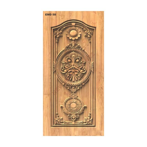 تصميم رقمي نقش باب زخارف كلاسيكية ورد