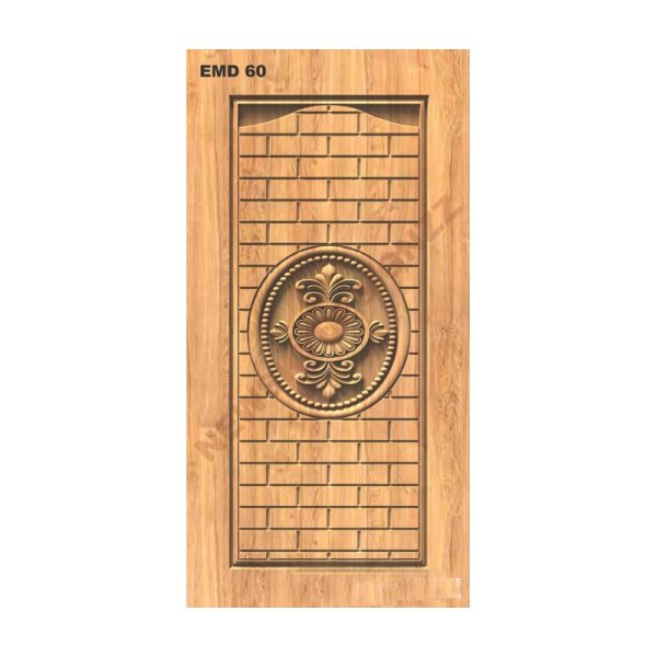 تصميم رقمي نقش باب فخم بتفاصيل زهرية