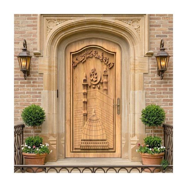 تصميم رقمي نقش باب الكعبة المشرفة